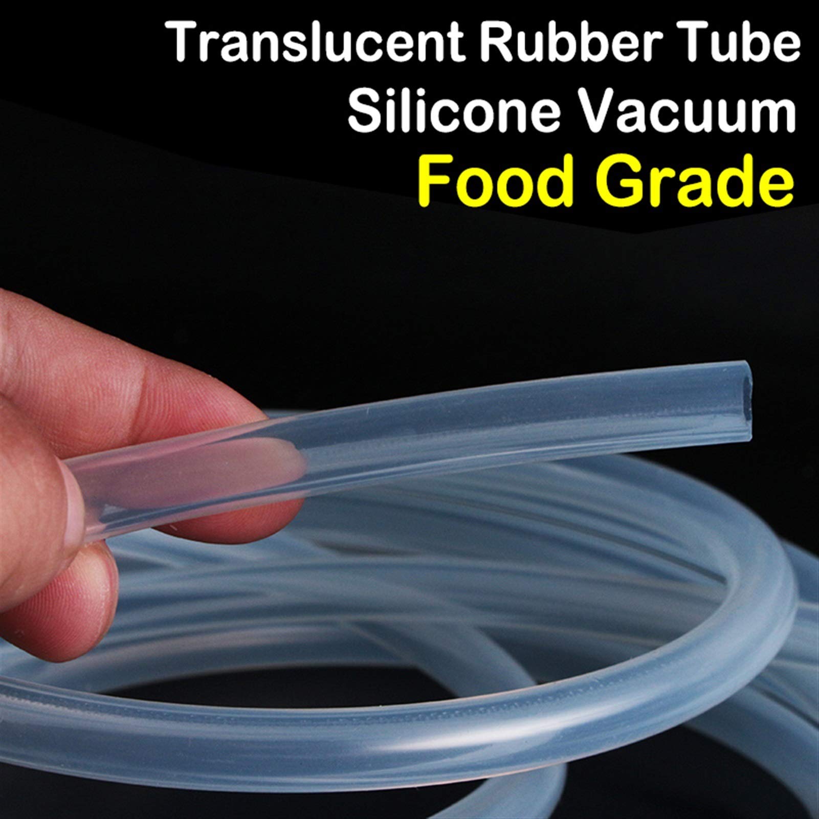 Tubo de goma de silicona flexible transparente, Tubo de caucho silicona 1 metro, varios tamaños(3x5mm)