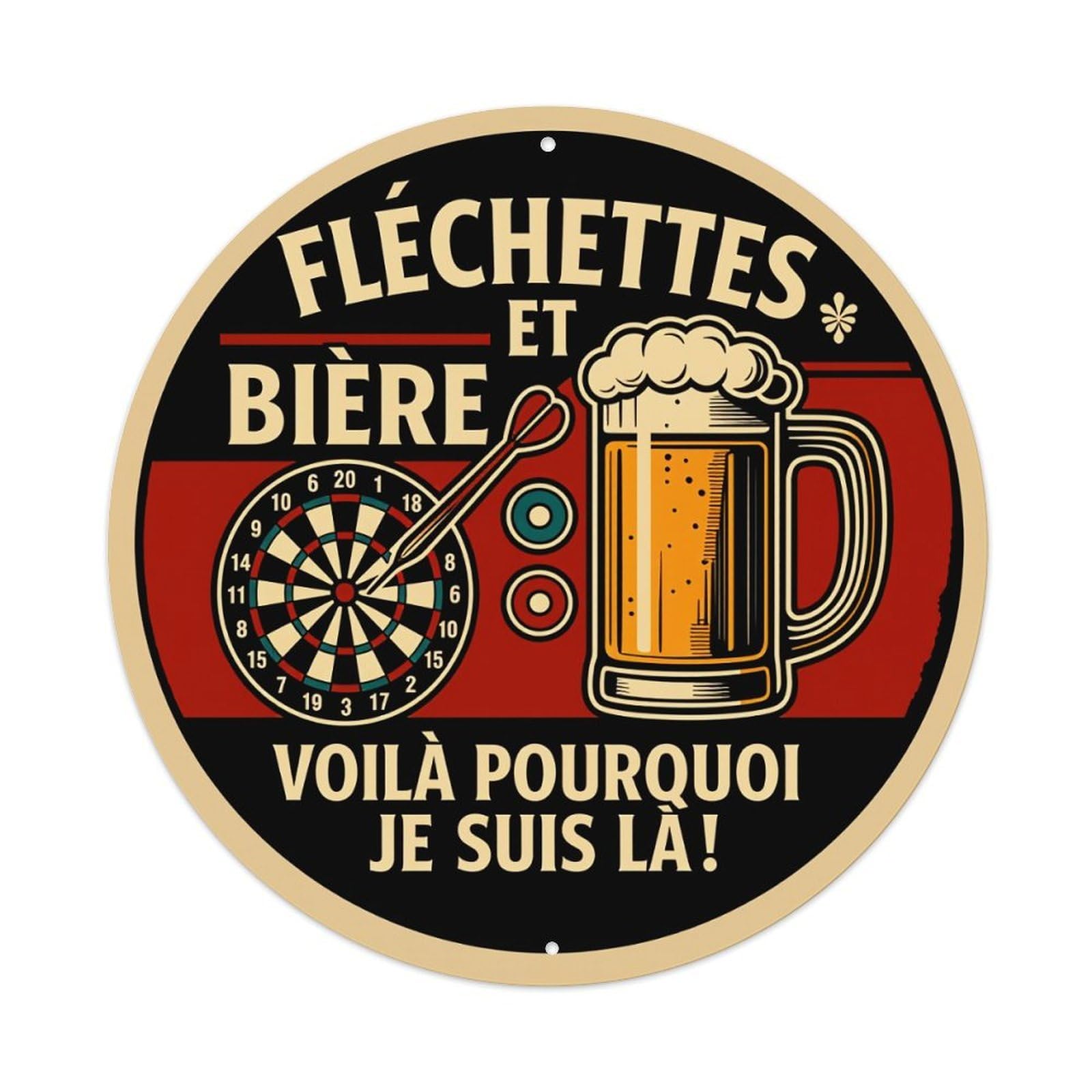 Darts And Beer Sign Pattern Metal Tin Sign Vintage Garden Bedroom Cafe Bar Man Cave Home Wall Decor Metal Poster 8x8 inches