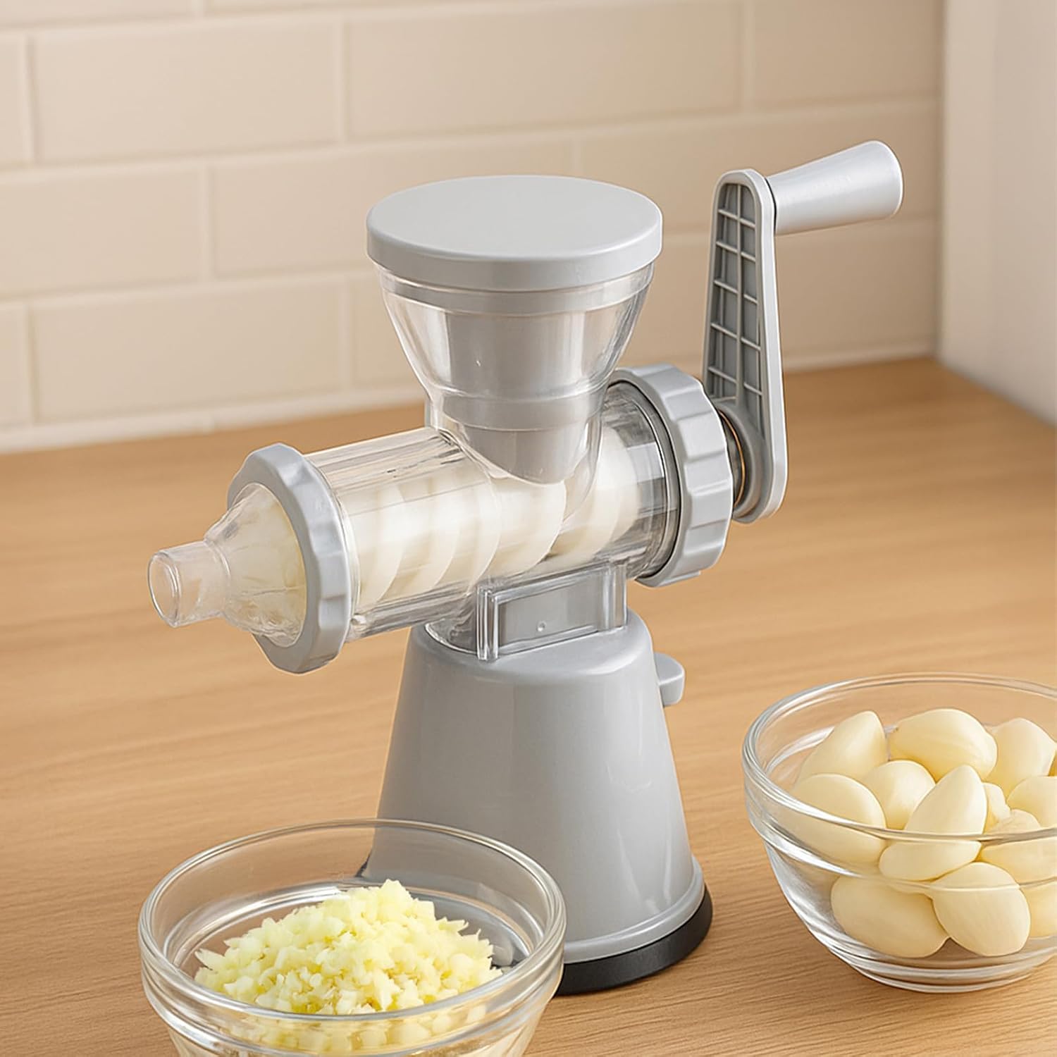 TOP Manual Garlic Chopper Vegetable Potato Nuts Mincer Easy Cleaning Quiet Operation Tool