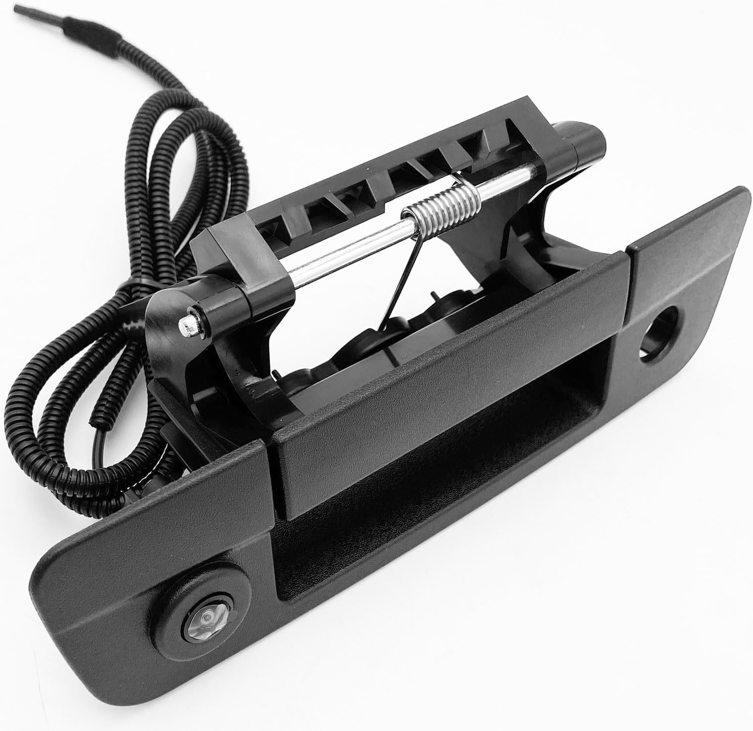 Cheriezing Backup Camera Tailgate Handle with Rear View Parking Camera Compatible with 2012-2018 Ram 1500, 2011-2018 Ram 2500/3500 Replace# 68044904AG Textured Black (RCA Connector)