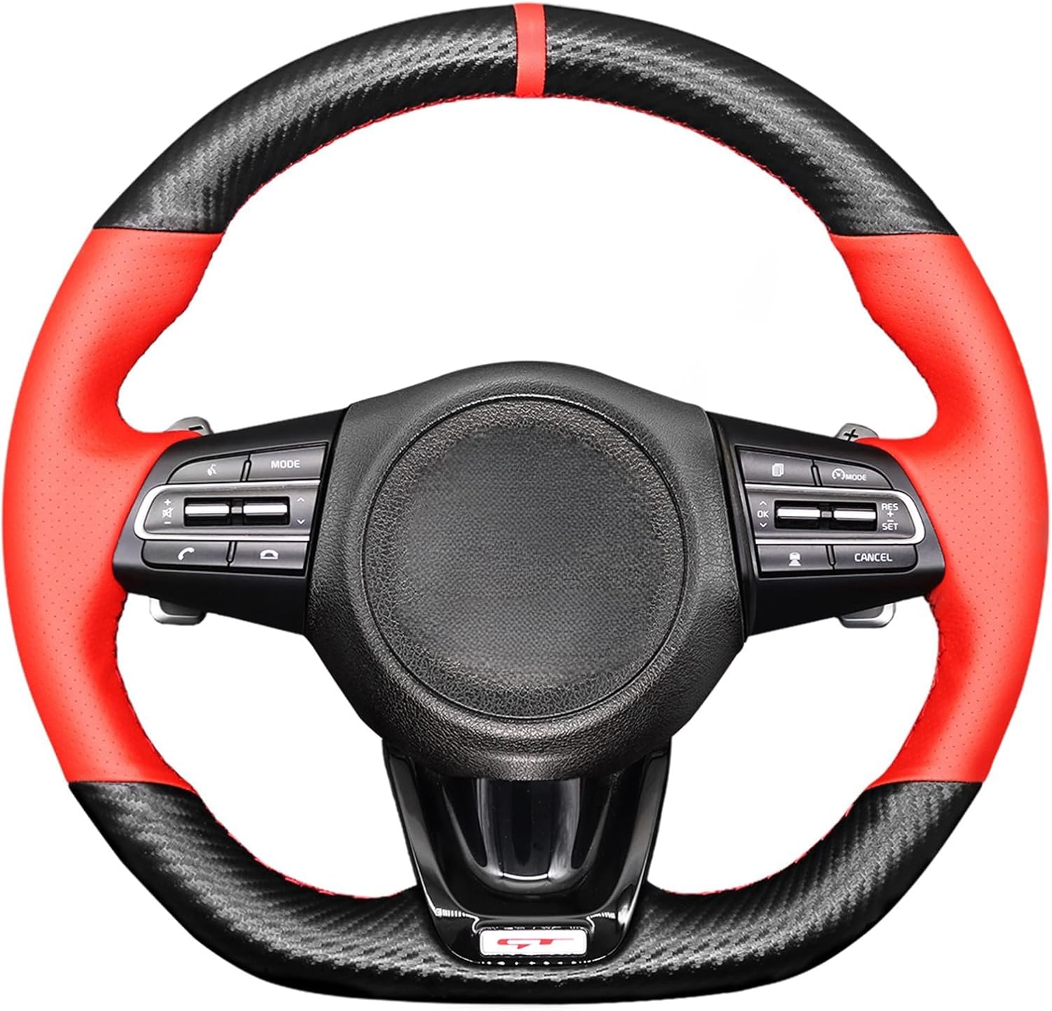 MEWANT Steering Wheel Cover for Kia Stinger 2018-2022 / Steering Wheel Cover for Kia Stinger
