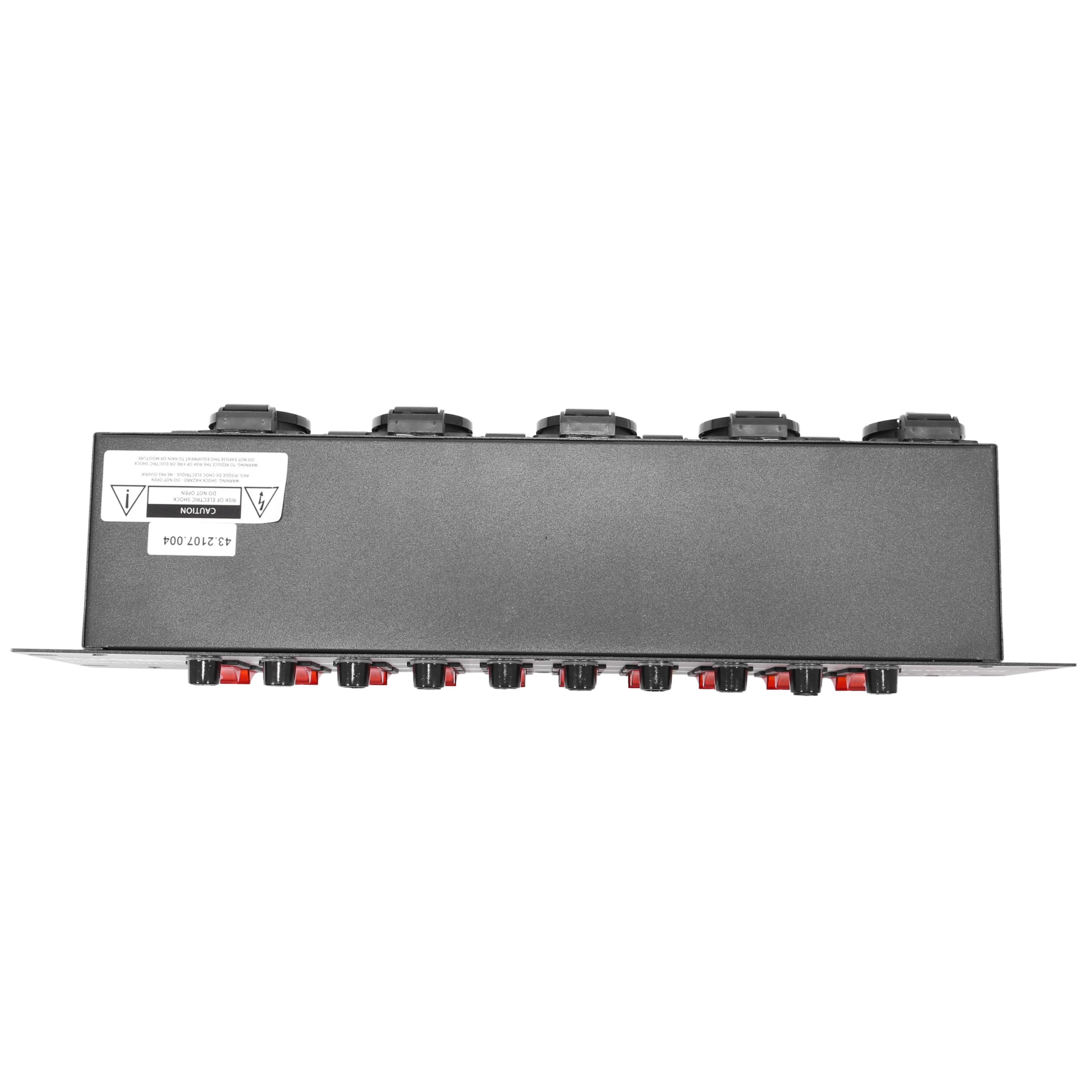Boitier répartiteur 10 canaux Dispatch-10W Plugger. 10 Sorties 220V, avec 10 interrupteurs indépendants, 10 Boutons Flash, Protection par fusible. Format Rack 19".