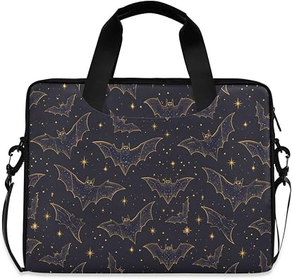 MNSRUU Laptop Bag for 16 15.6 inch Pink Black Star