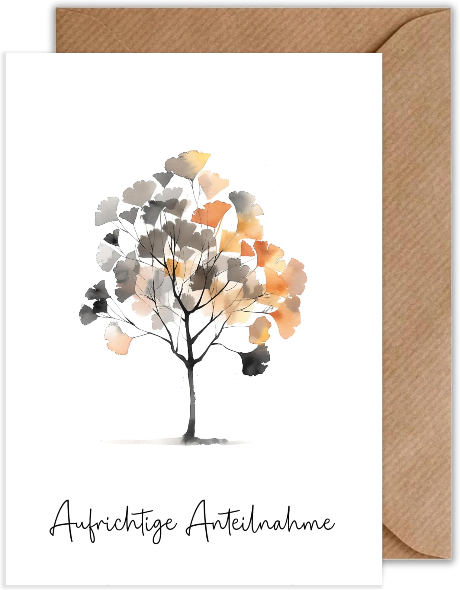 Edition Seidel Premium Trauerkarte mit Umschlag. Beileidskarte Trauer ...