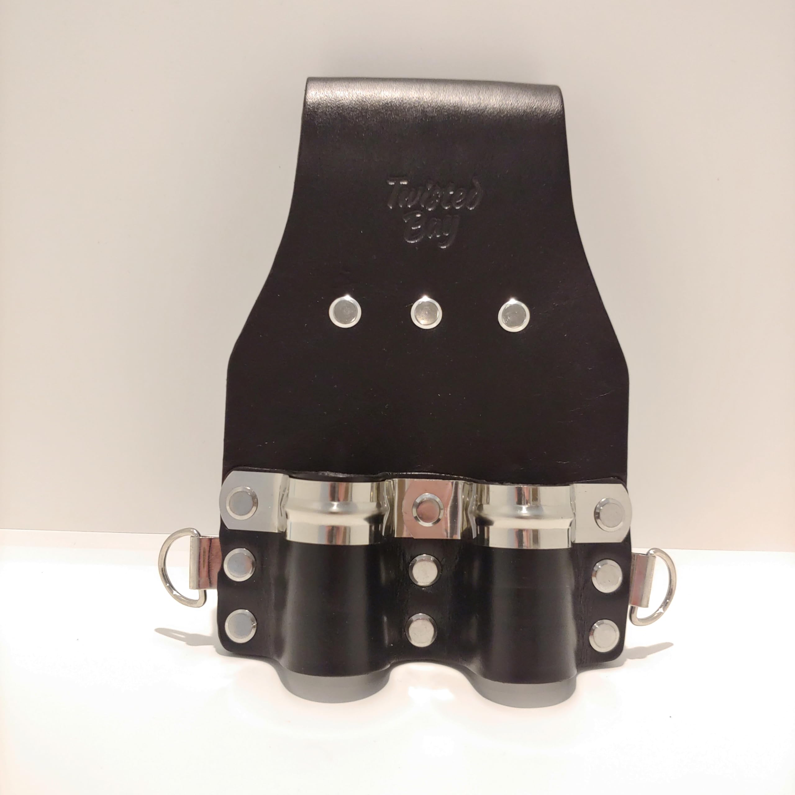 Twisted Bay Leather Tool Pouch Double Frog