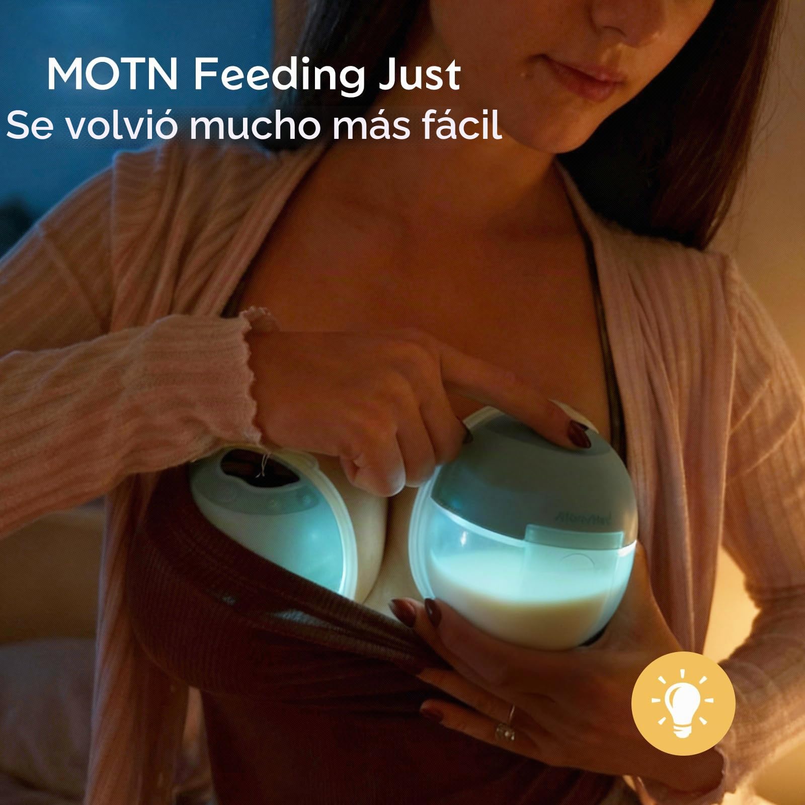 MomMed S33 Sacaleches Portátil, Extractor de Leche Silencioso para Sujetador, Trabajo y Noche, Pausa con Un Toque, Luz Nocturna, Antifugas, 4 Modos y 9 Niveles (Verde, S33 Doble Básico)