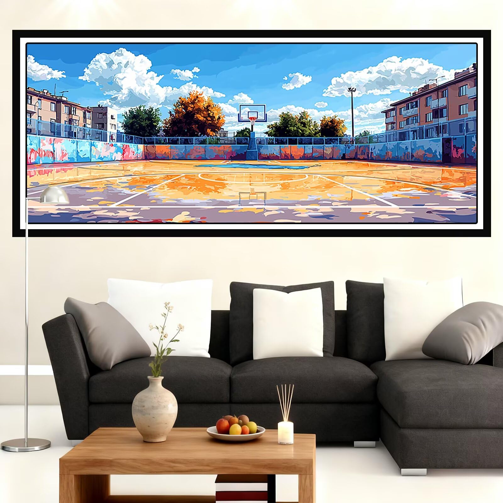 Malowanie po numerach dla dorosłych, nowoczesne, 180 x 70 cm, duże zestawy do malowania według numerów, krajobraz, wesołe hobby dla dorosłych i kobiet, DIY, akrylowy pigment, obraz olejny, rękodzieło