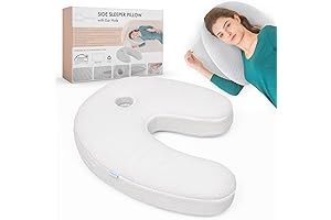 Dr. Cole Memory Foam Side Sleeper Pillow for Neck and Shoulder Pain
