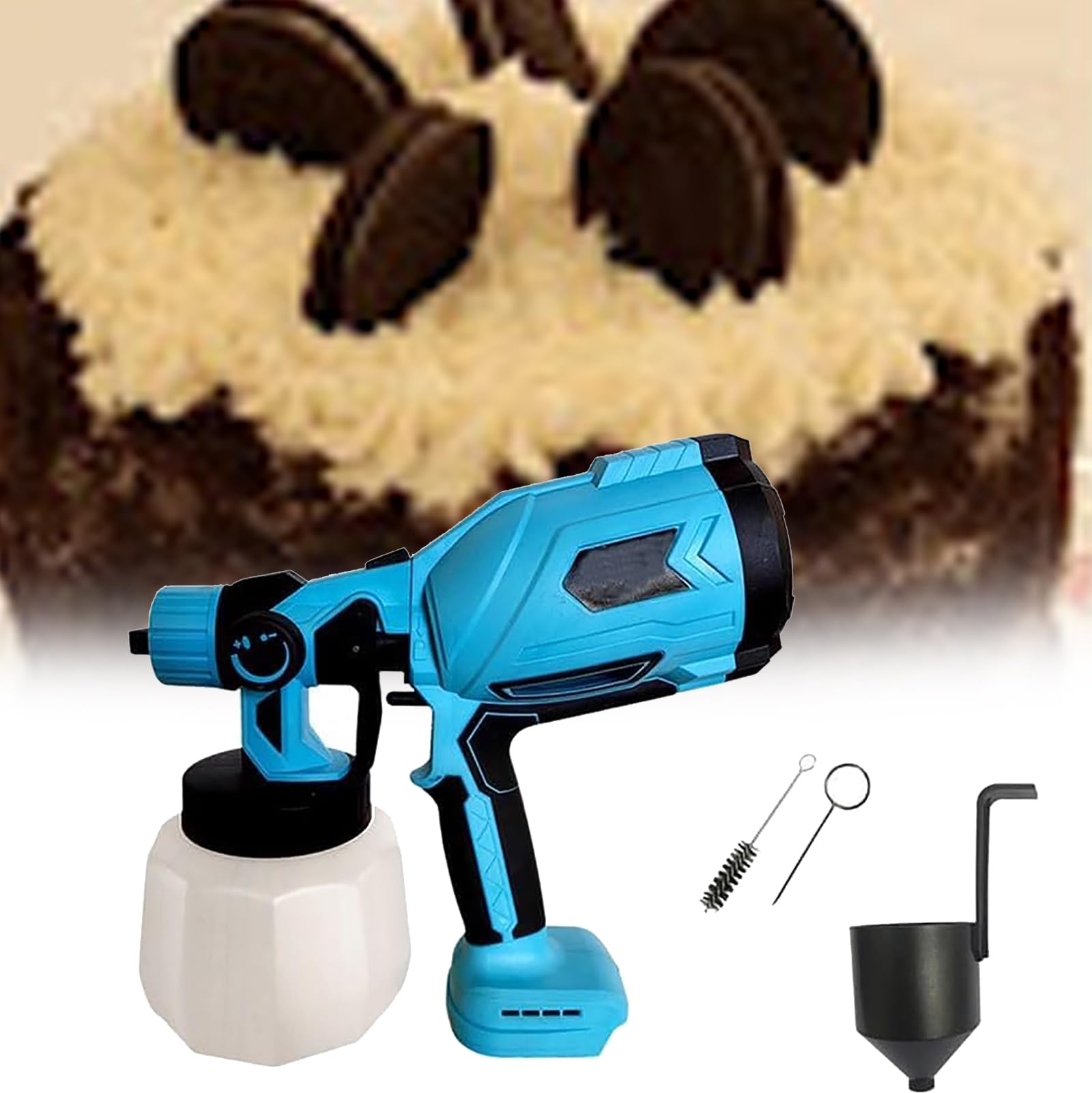 Pistolet À Chocolat pour Gâteaux Électrique Évitant les Grumeaux avec Buse Réglable A