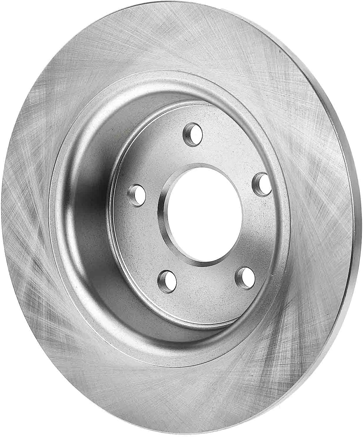 A-Premium 11.02 inch (280mm) Rear Solid Disc Brake Rotors + Ceramic Pads Kit Compatible with Select Ford Models - C-Max CMax 2013-2018, Escape 2013-2016, Transit Connect 2014-2018, 6-PC Set