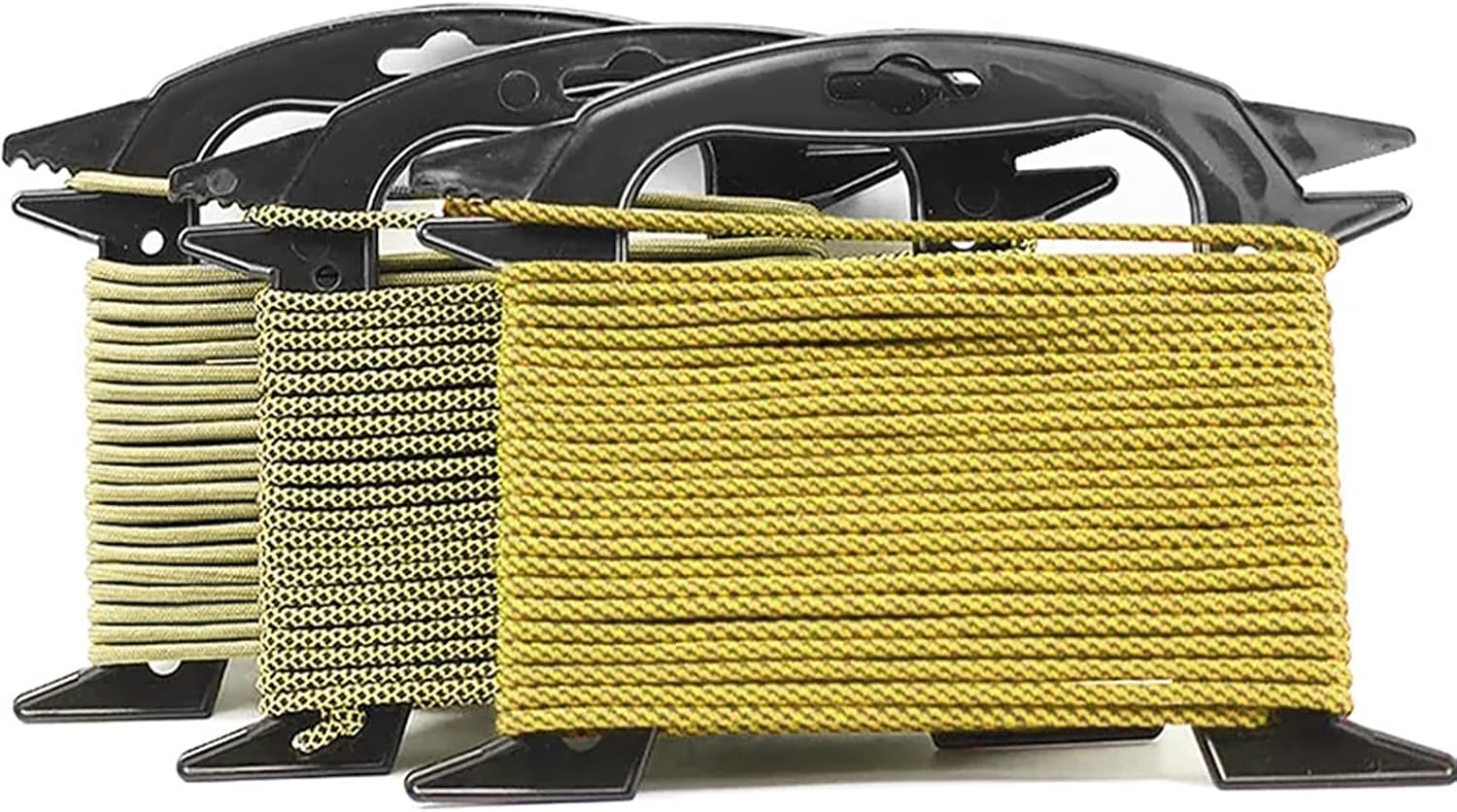 4 Pcs Rope Winder, Line Winder Rope and Cord Organizer Paracord Spool Fishing Line Cable Bobbins Prevent Knots Recoils and Kinks for Anchor Lines, Mooring Lines, Ski Ropes Black image 5