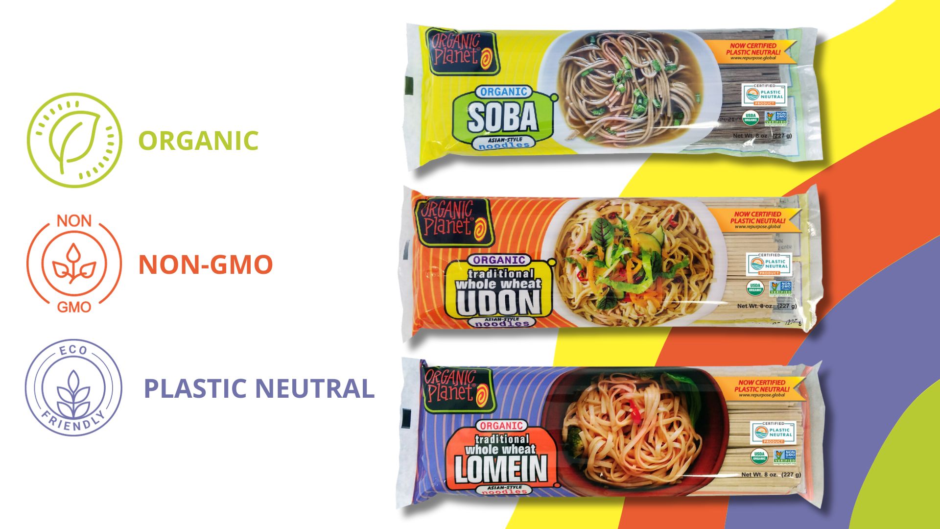 Amazon.com : Organic Planet Whole Wheat Udon, Traditional Asian