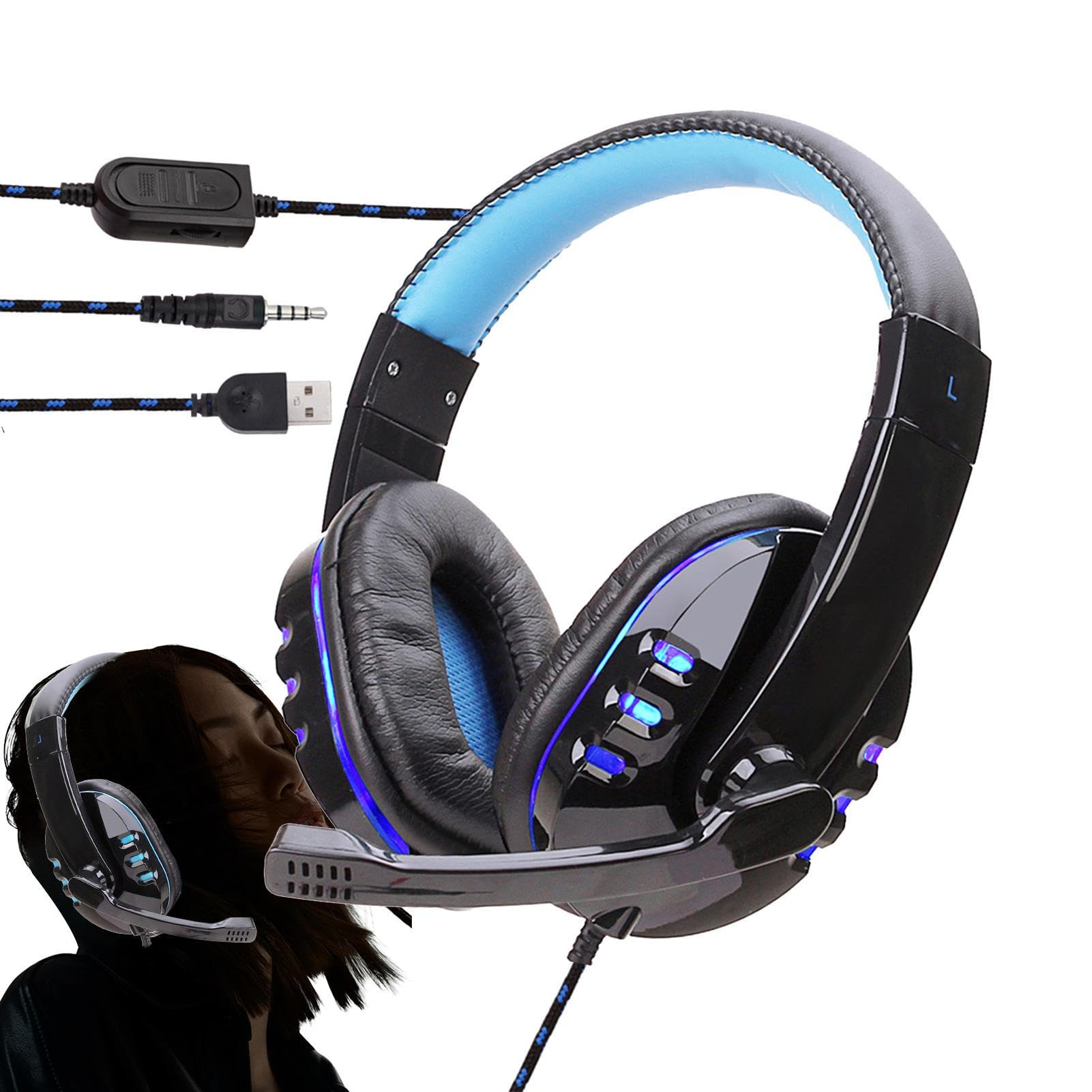 Wired Video Game Earphones Durable Resistant Geming Headset Easy