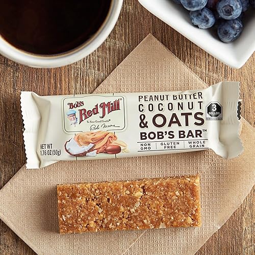 Vista 13 de Bob's Red Mill Barra de chocolate y avena con mantequilla de maní, 1.76 onzas (paquete de 1), sin gluten, sin OMG, grano entero