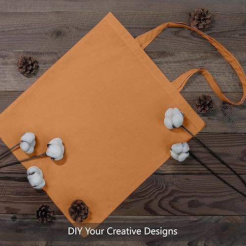 Vista 161 de TOPDesign - Paquete de 5 bolsas de algodón negro de 16 x 15 pulgadas, bolsas de tela ligeras y medianas reutilizables, adecuadas para bricolaje