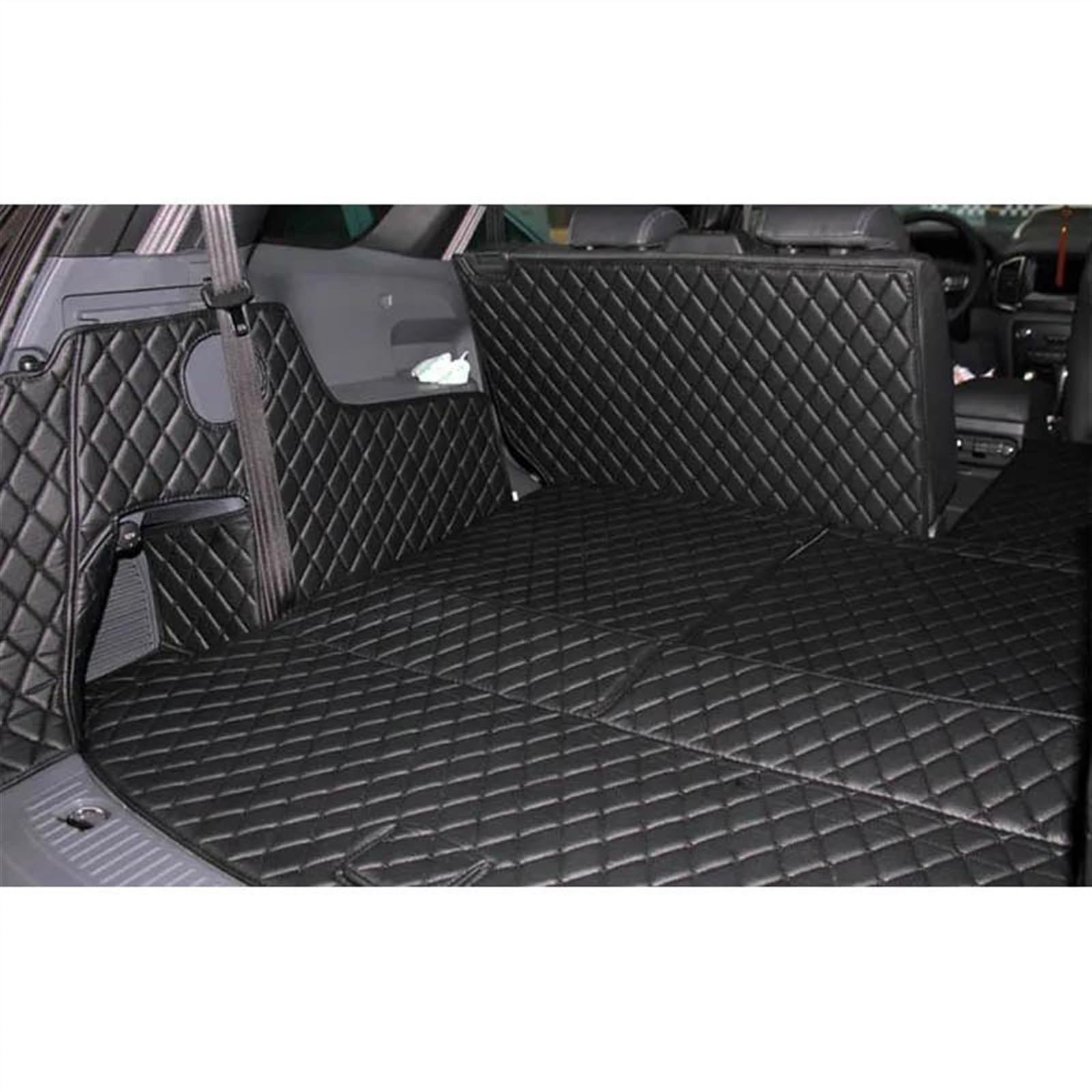 Tappetino per Bagagliaio Compatibile Con Ford Per Everest 7 Posti 2019 2018 2017 2016 Set Completo Tappetini Per Bagagliaio Per Auto Tappeti Per Bagagliaio Impermeabile Cargo Liner Protezione Interna