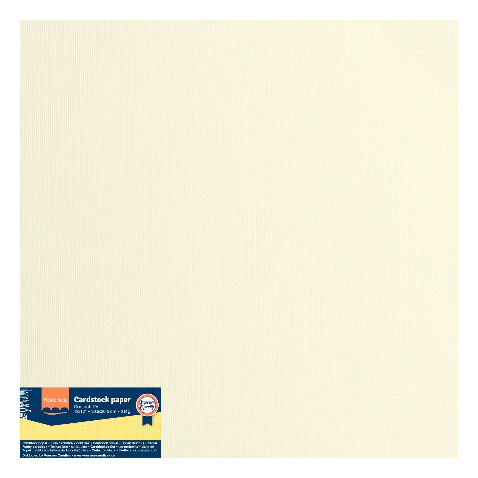 Vaessen Creative Florence Cardstock Christmas Multipack, 216 gram, voor Scrapbooking, Kaarten