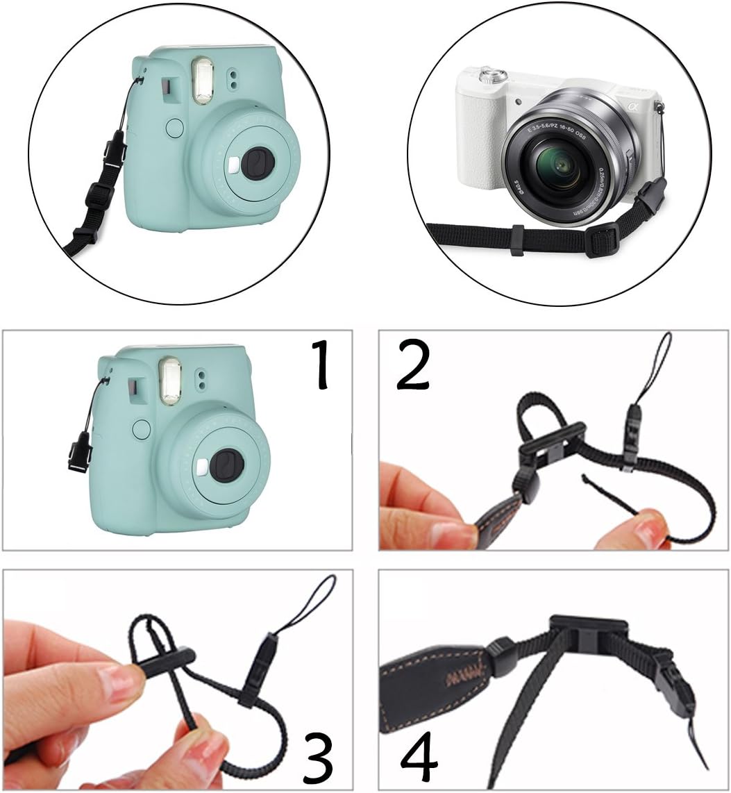 Eggsnow Vintage Camera Strap 1.5" Wide Woven Camera Straps, Binocular Strap Universal Shoulder Strap for All DSLR Cameras & Binoculars, Great Gift for Men Women Photographers (E1 - MultiColor)
