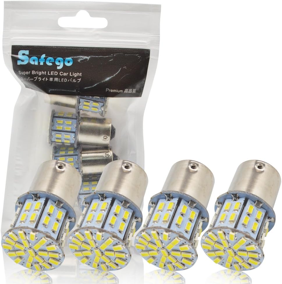 Safego 1156 BA15S LED Bulb Turn Signal Lights 6000K SMD