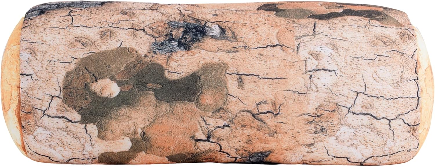 Kikkerland Platanus Log Head Rest Micro Bead Novelty Neck Leg Pillow