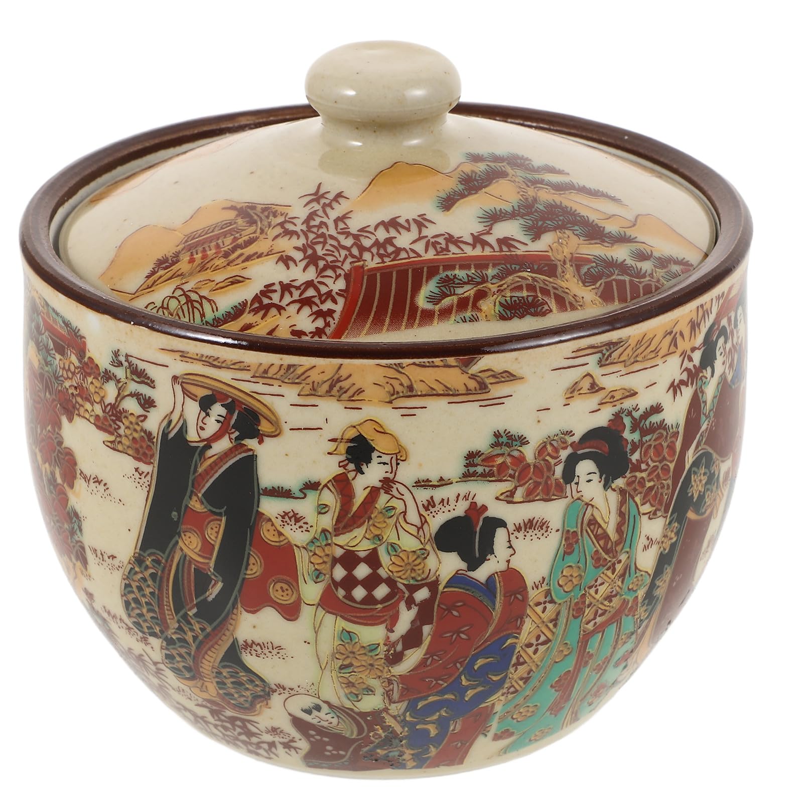 Uonlytech Tarro de Cerámica y Organizar Espacios para Cocina Hermético Vintage Estilo Retro Recipiente de Almacenamiento Multifunción Práctico para Guardar Té