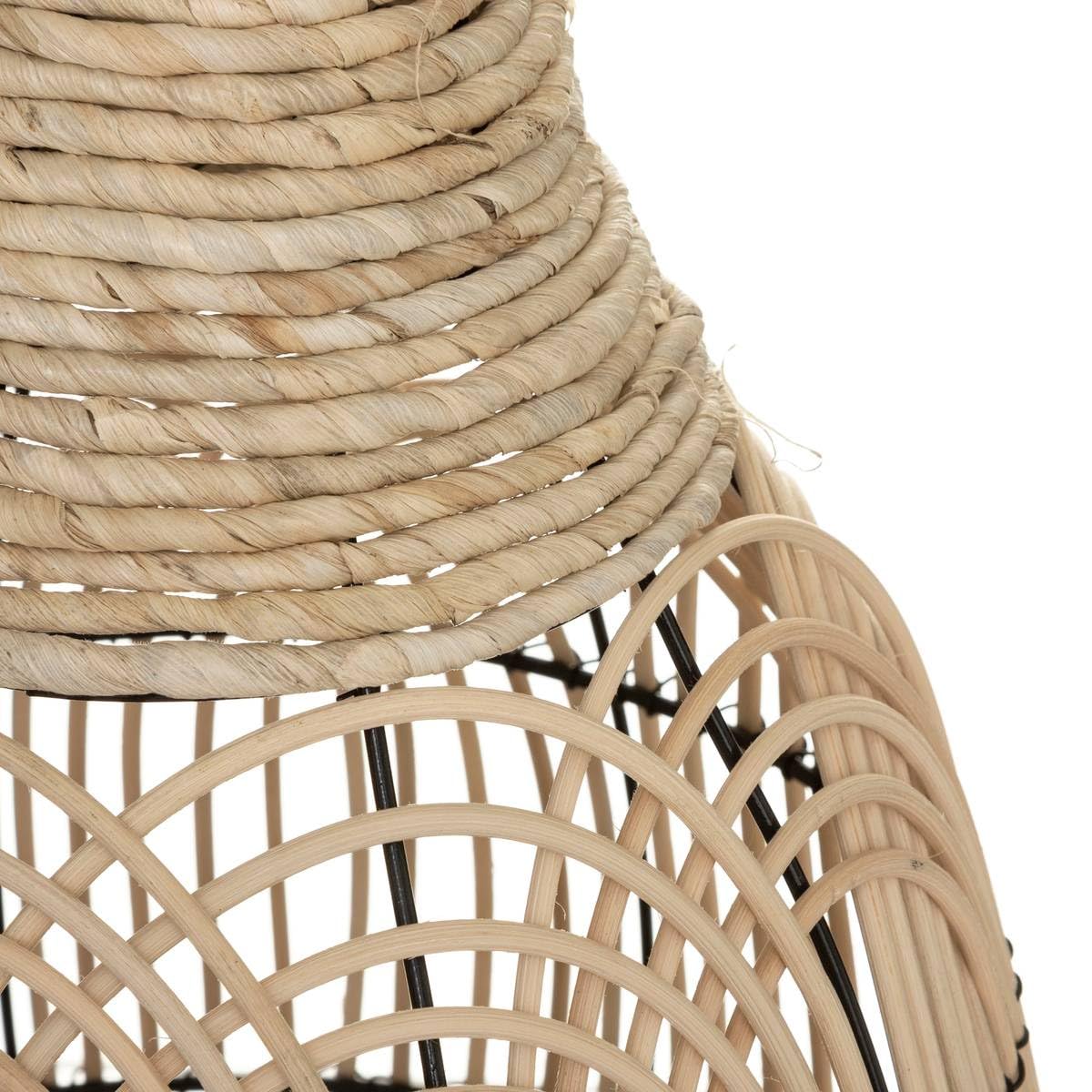 Atmosphera - Jarrón Decorativo de ratán de 63 cm