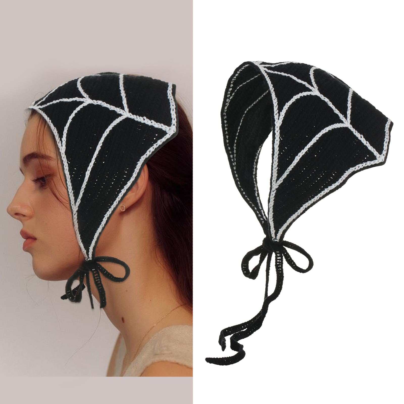 Amazon.com : Halloween Headbands for Women Spider Web Crochet