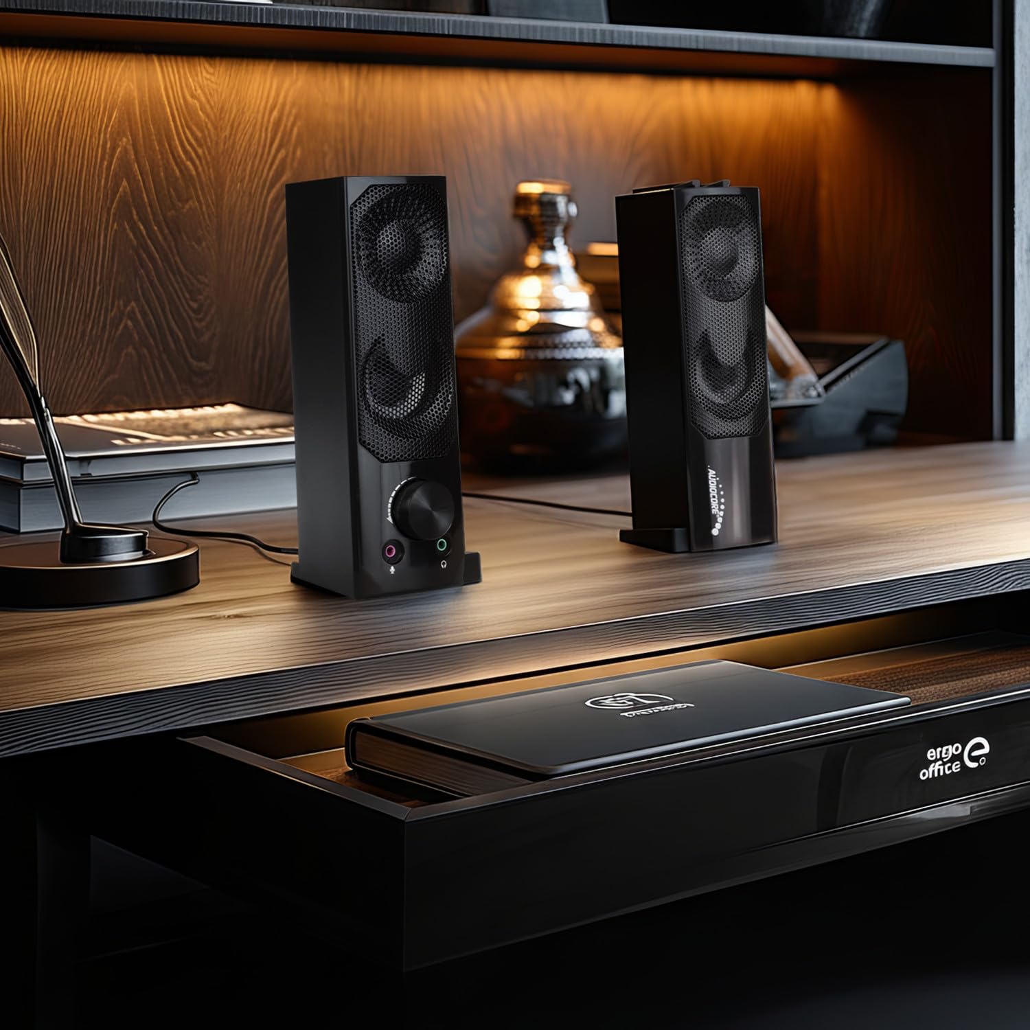 Audiocore AC955 3Wx2 Computer Soundbar LED USB 5v Line-in