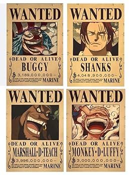 手配書 SP 四皇4種類フルセット WANTED PSA10 Amazon.co.jp: ONEPIECE ワンピ ース 手配書 ポスター 新四皇4枚