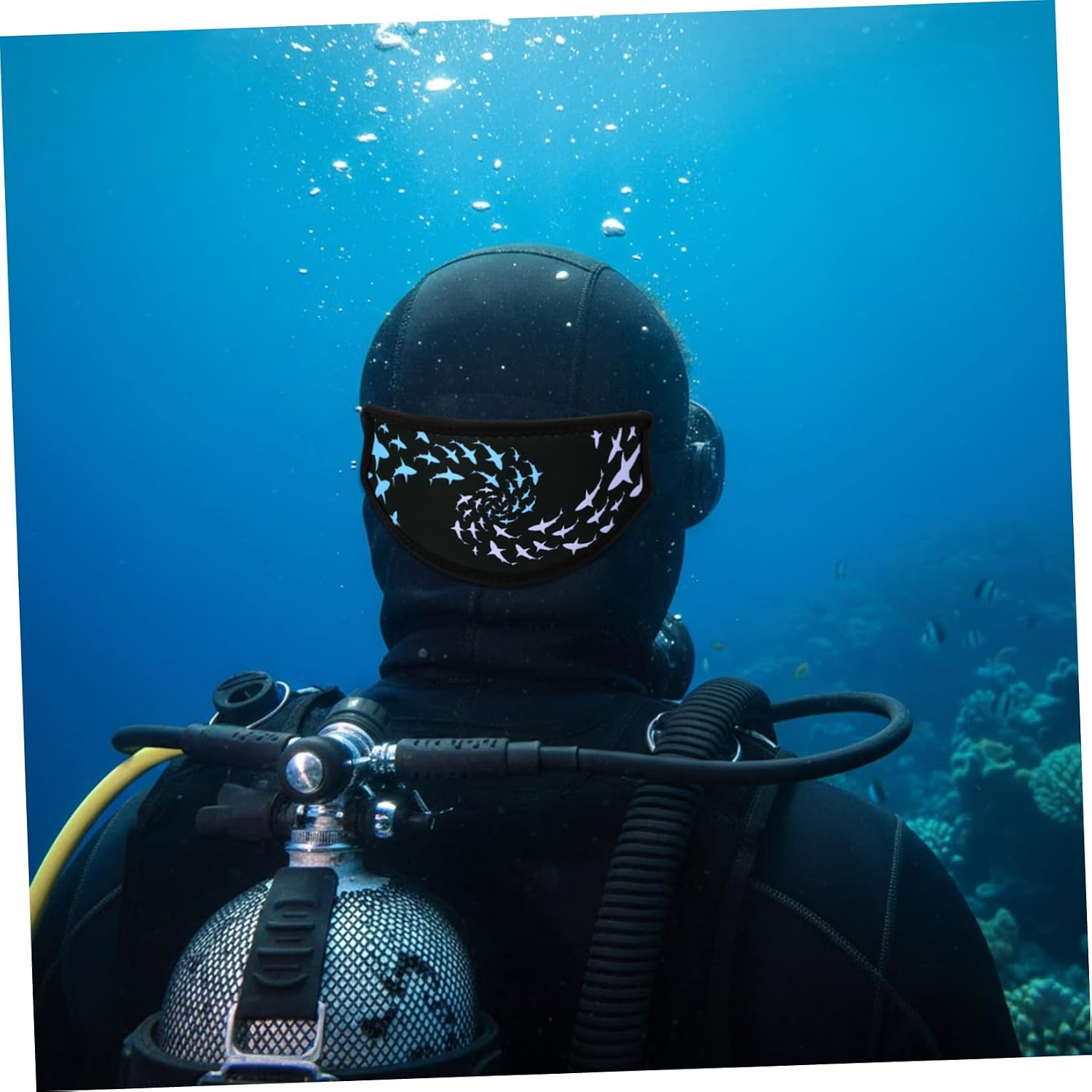 VICASKY 2pcs Adult Snorkel Mask Strap Cover, Neoprene Diving Mask Hair Wrap with Double-Layer Back Headband, Scuba Dive Gear Accessory for Snorkeling and Swimming