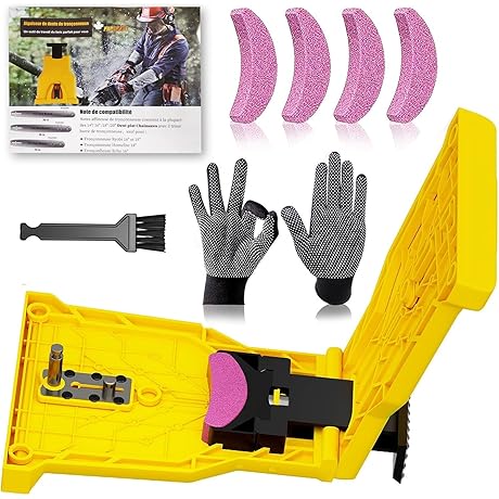Chainsaw Teeth Sharpener: Universal and Portable Sharpening Solution for 12"-22" Chainsaws