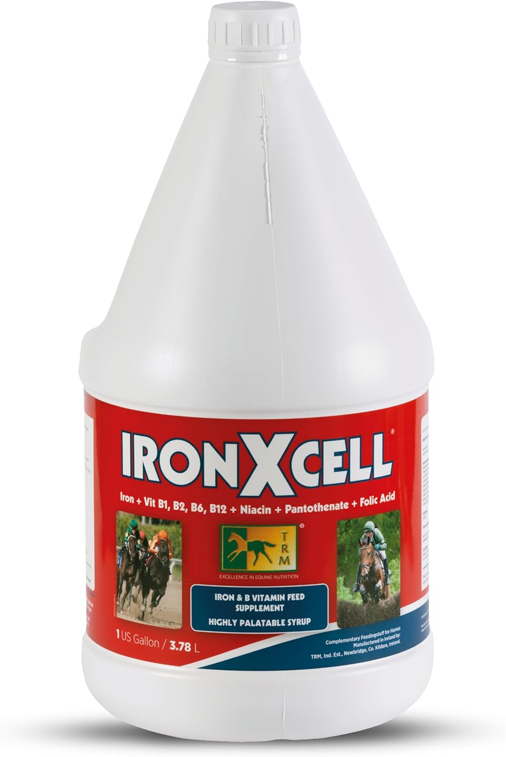 TRM IronXcell Liquid Horse Feed Supplement for Healthy Metabolism and Hindgut | Increased Energy and Performance - 126 fl oz/1 US Gal (3.78 Liter) - 126 fl oz (1 US Gal)
