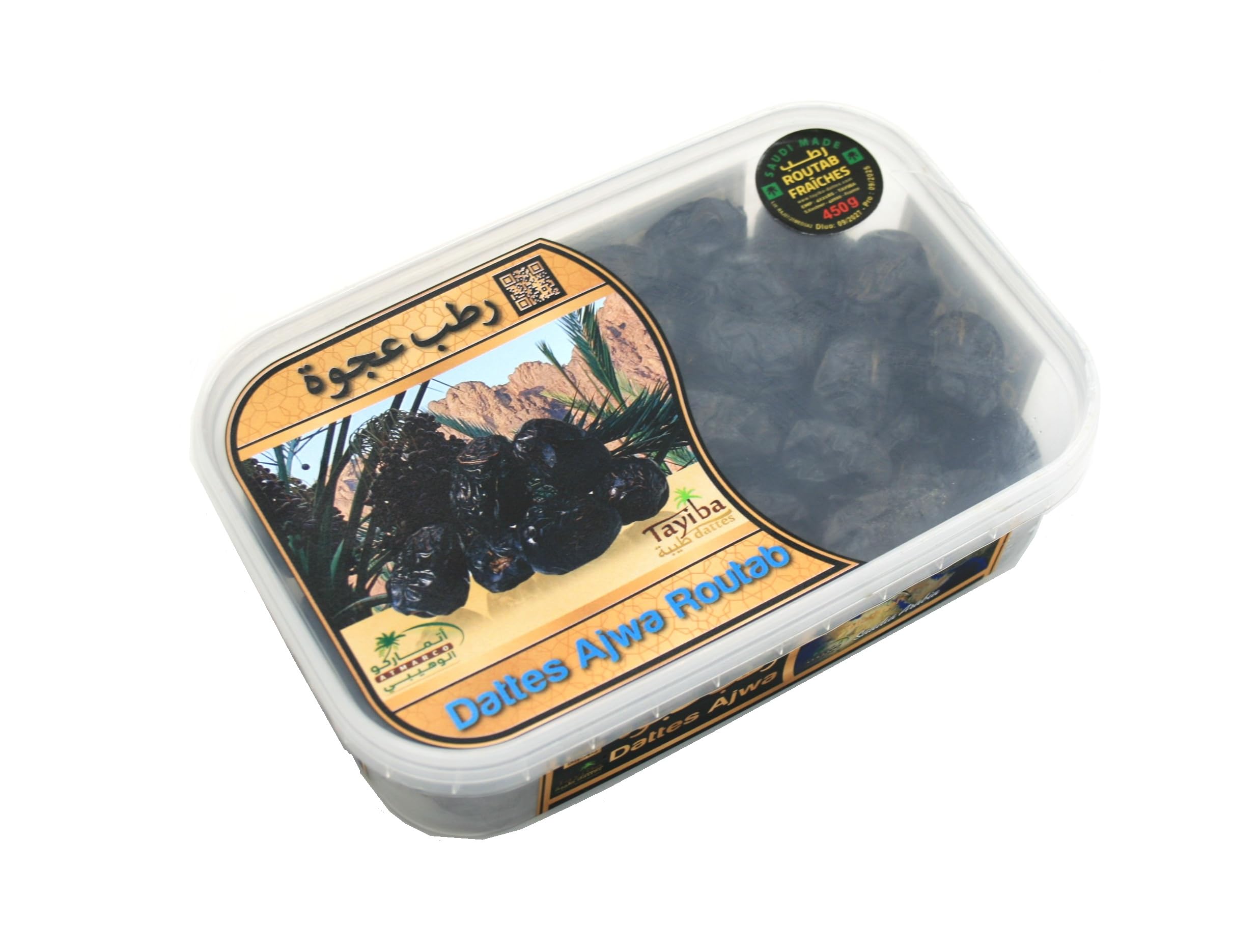 Mercado del Paraíso ➤ Dátiles Ajwa Routab XL 450g ➤ Dátiles de Medina, naturales, con hueso, sin azúcares añadidos.