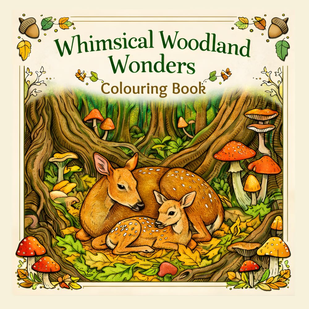 Whimsical Woodland Wonders: A Magical Colouring Book of Enchanting Forest Creatures