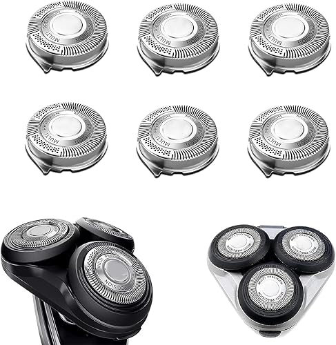 Cabezal de repuesto compatible con SH50 para afeitadoras Norelco Series 5000, alta compatibilidad con modelos Philips S5000/S6000/S5100/S5500,