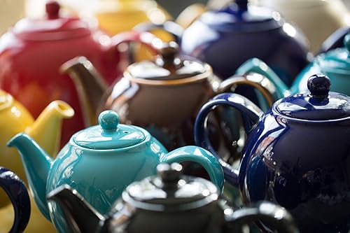 Miniatura 4 de London Pottery Globo tetera con colador cerámica azul cobalto capacidad de 6 tazas 12 litros