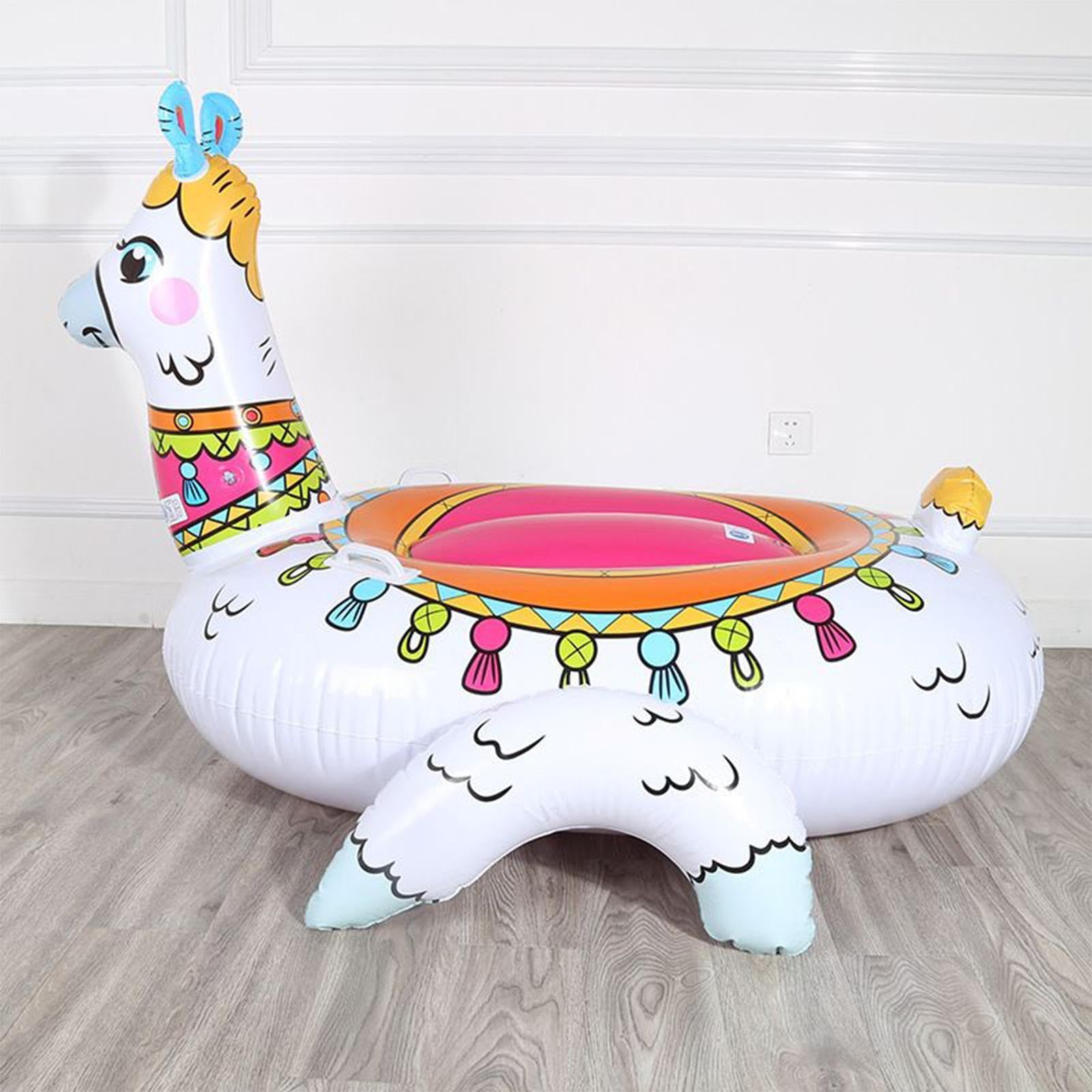 Galleggiante Da Spiaggia Divertenti E Portatili | Materassino Gonfiabile Alpaca Per Adulti Per Feste Di Compleanno Estive Lago Fiume Spiaggia All'Aperto Giardino E Da Viaggio