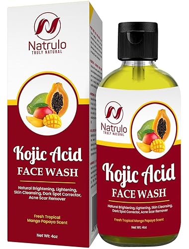 Jabón facial y corporal de ácido kójico, jabón natural de ácido kójico para hiperpigmentación, jabón iluminador de la piel para reducir el acné,