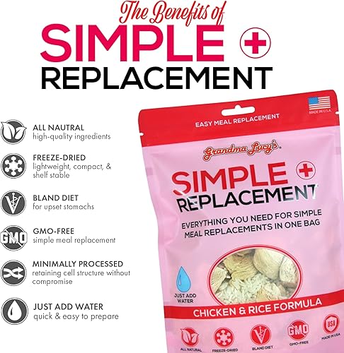 Miniatura 3 de Grandma Lucy's - Reemplazo simple - Pollo y arroz blanco 7 onzas