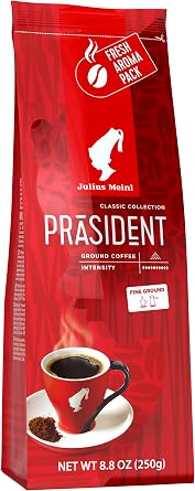 Julius Meinl Präsident Blend Ground Filter Coffee, Medium Roasted, Soft Drink 220 g