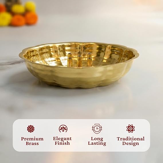 Spillbox Incense Holders Medium Gold