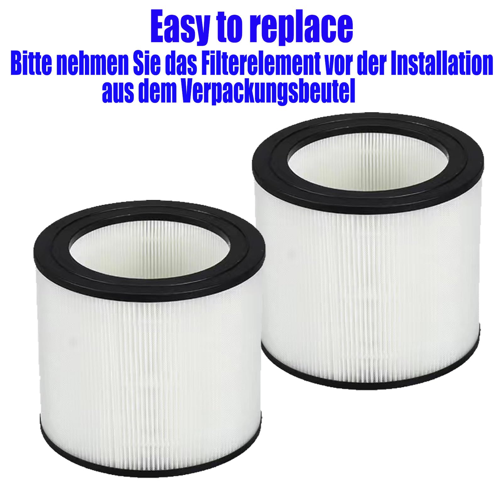 2er FY0611 Ersatzfilter für Philips AC0650 / AC0651 Luftreiniger 600-Serie | 3-in-1 HEPA Filter, Verbesserte Aktivkohle, Ersatzteile FY0611/30