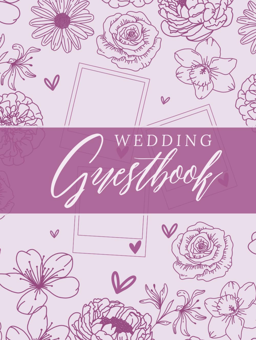 Wedding Guest Book: A Photo Guestbook with Space for Messages, Advice and Special Memories - Purple      Hardcover – March 18, 2026