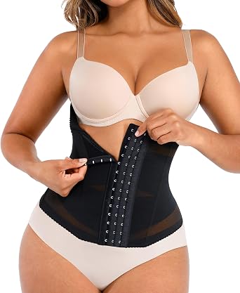 Lover-Beauty Waist Trainer for Women Tummy Control Body Shaper Mesh Corset Waist Cincher Corset Shapewear Compression Girdle