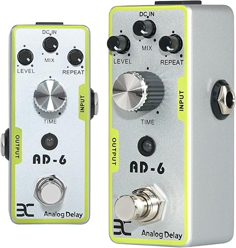 Miniatura 7 de EX Mini Pedal de Reverb Digital y Adaptador de Fuente de Alimentación de Pedal de Guitarra de Punta Negativa 9V 2A Gris