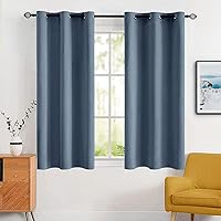 Vista 114 de MIULEE Cortinas opacas para dormitorio o sala de estar, juego de 2 paneles de cortina para ventana con aislamiento térmico y bloqueo de luz