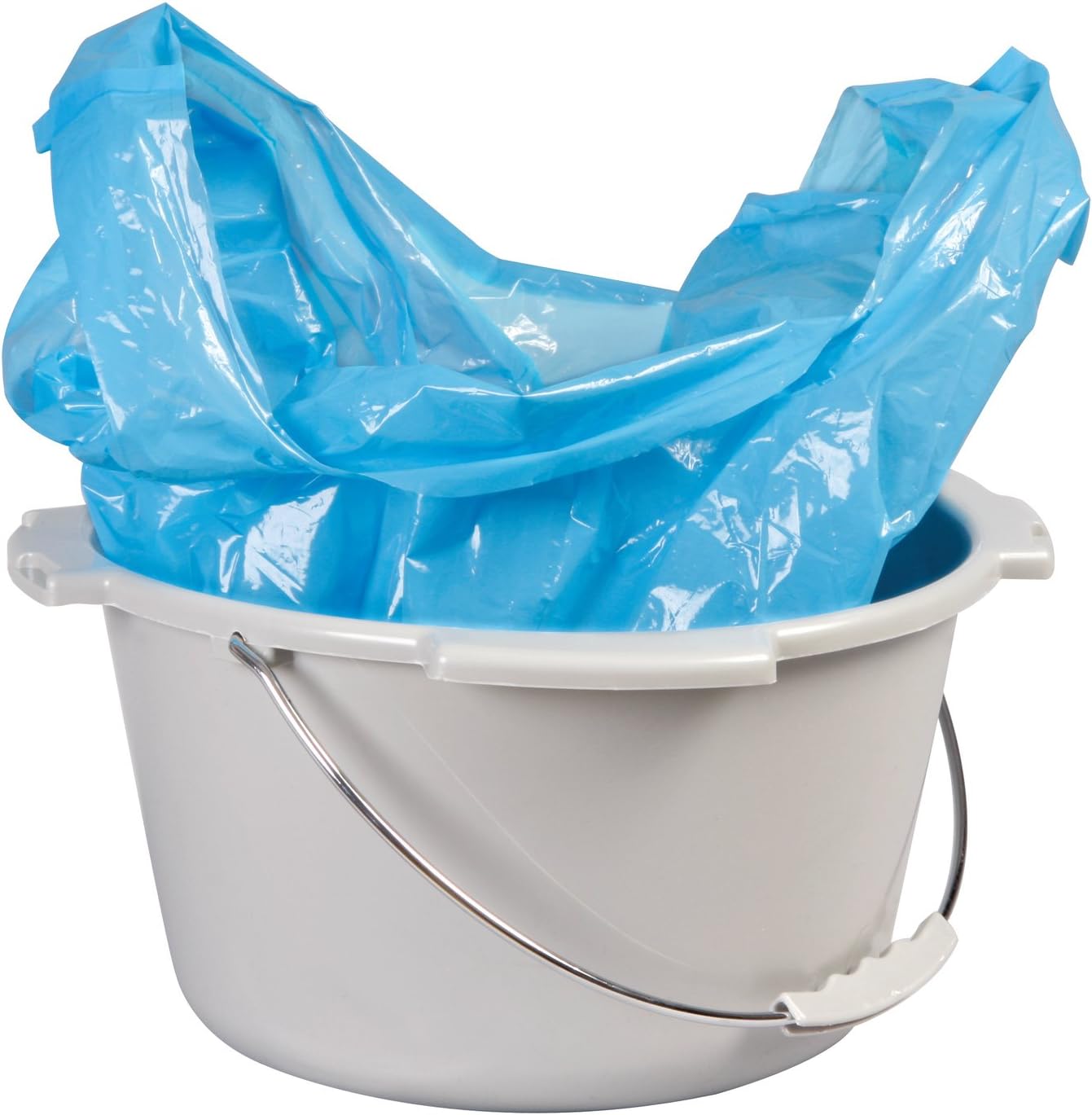 Carex Health Brands Commode Liners - 42 Toilet Liners(6 Boxes of 7 Count) - Fits Most Commodes, With Absorbent Powder, Holds 2 Quarts Liquid, Disposable