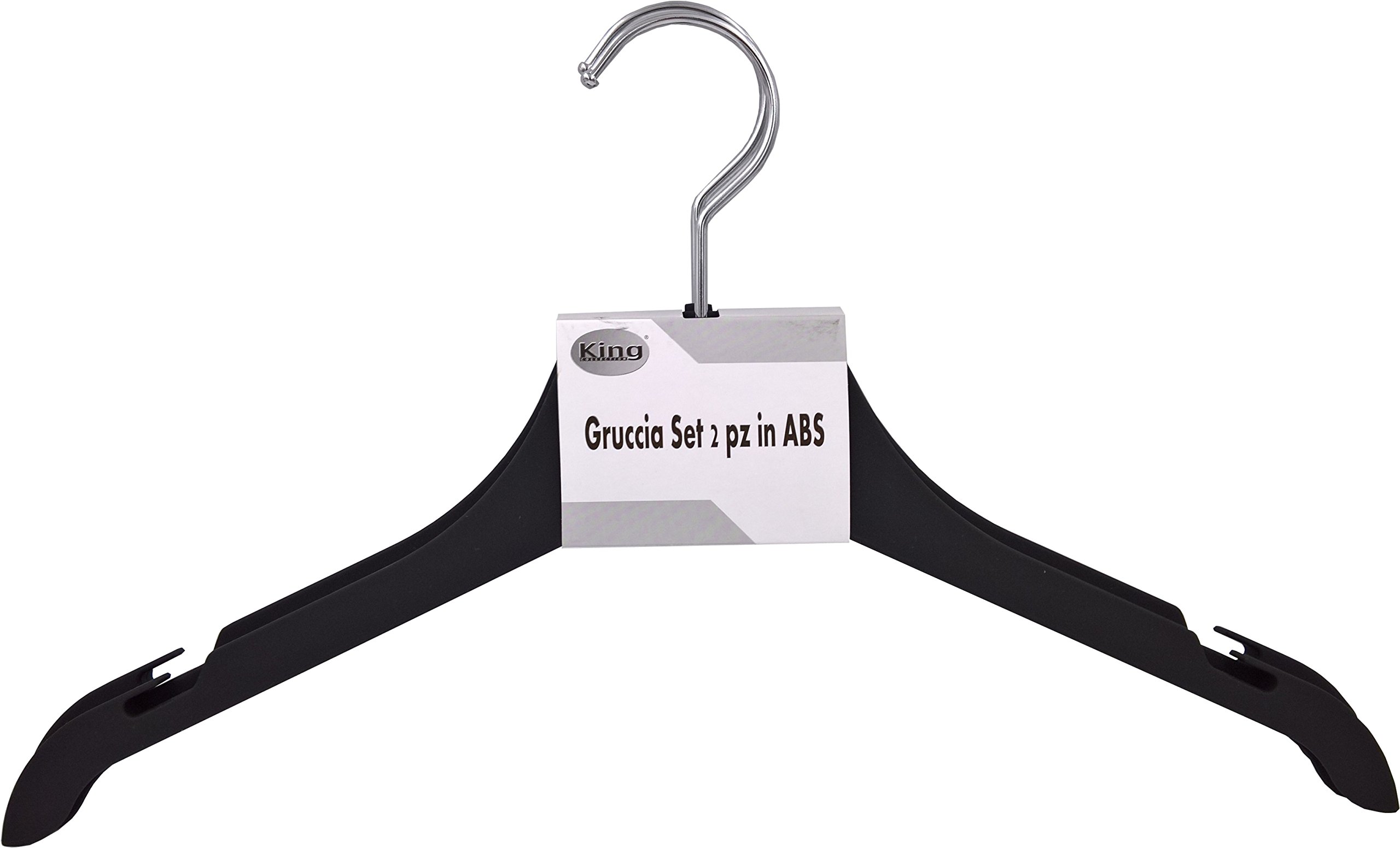 Cintre noir King Home 39 cm g1780038/N pour optimiser vos penderies
