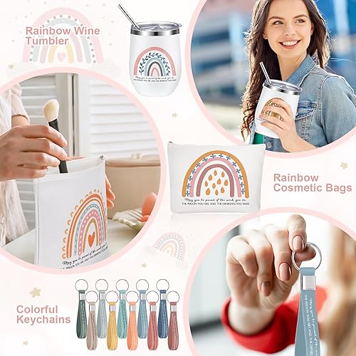 Miniatura 5 de Bokon Juego de 30 regalos de agradecimiento a los empleados de 12 onzas con texto en inglés "May You Be Proud", vaso de acero inoxidable, bolsas de