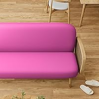 Vista 5 de MoNiBloom Funda para futón de tamaño Queen, elástica, sin brazos, funda para sofá sin brazos, protector de muebles, duradera y lavable, con Cereza